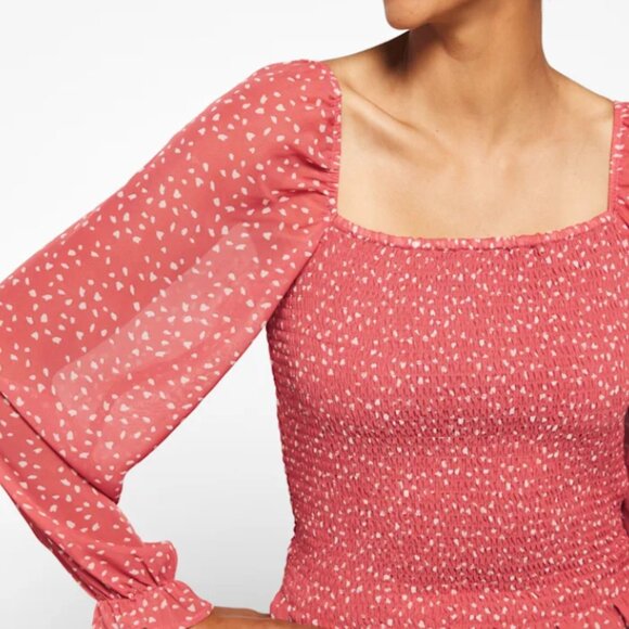 LUSH - Large Reyna Smocked Blouse - Picture 3 of 4